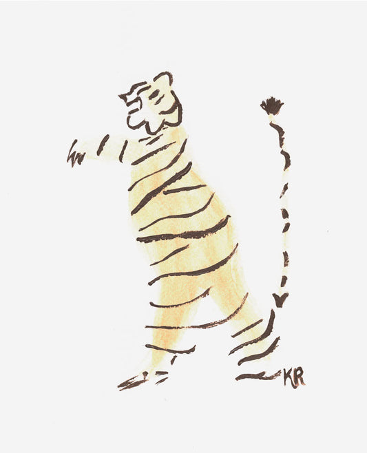 Whimsical Tiger Print